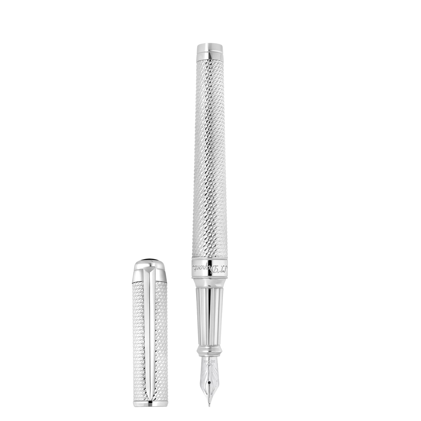 S.T. Dupont Eternity XL Fountain Pen - Diamond Head Guilloche