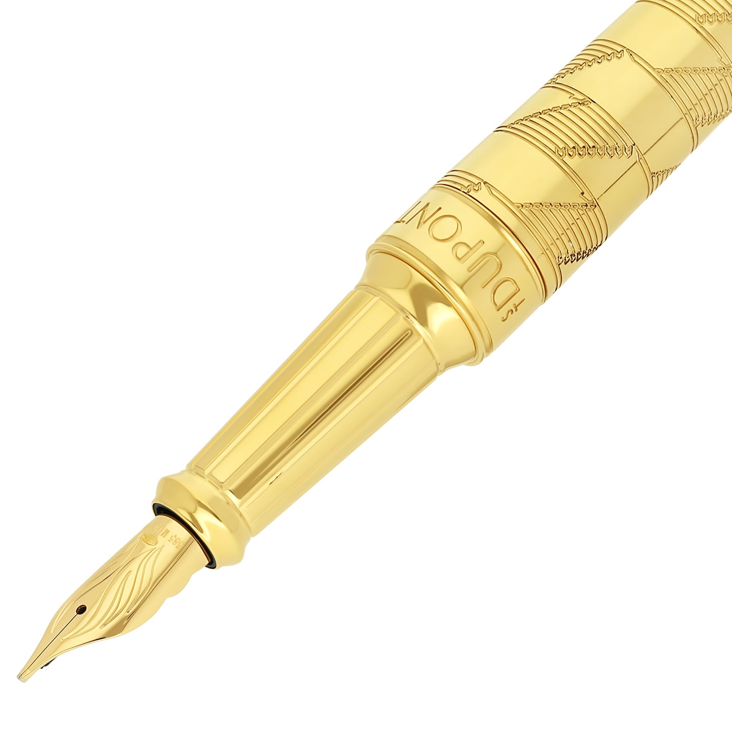 S.T. Dupont Monogram 1872 Eternity XL Fountain Pen - Gold