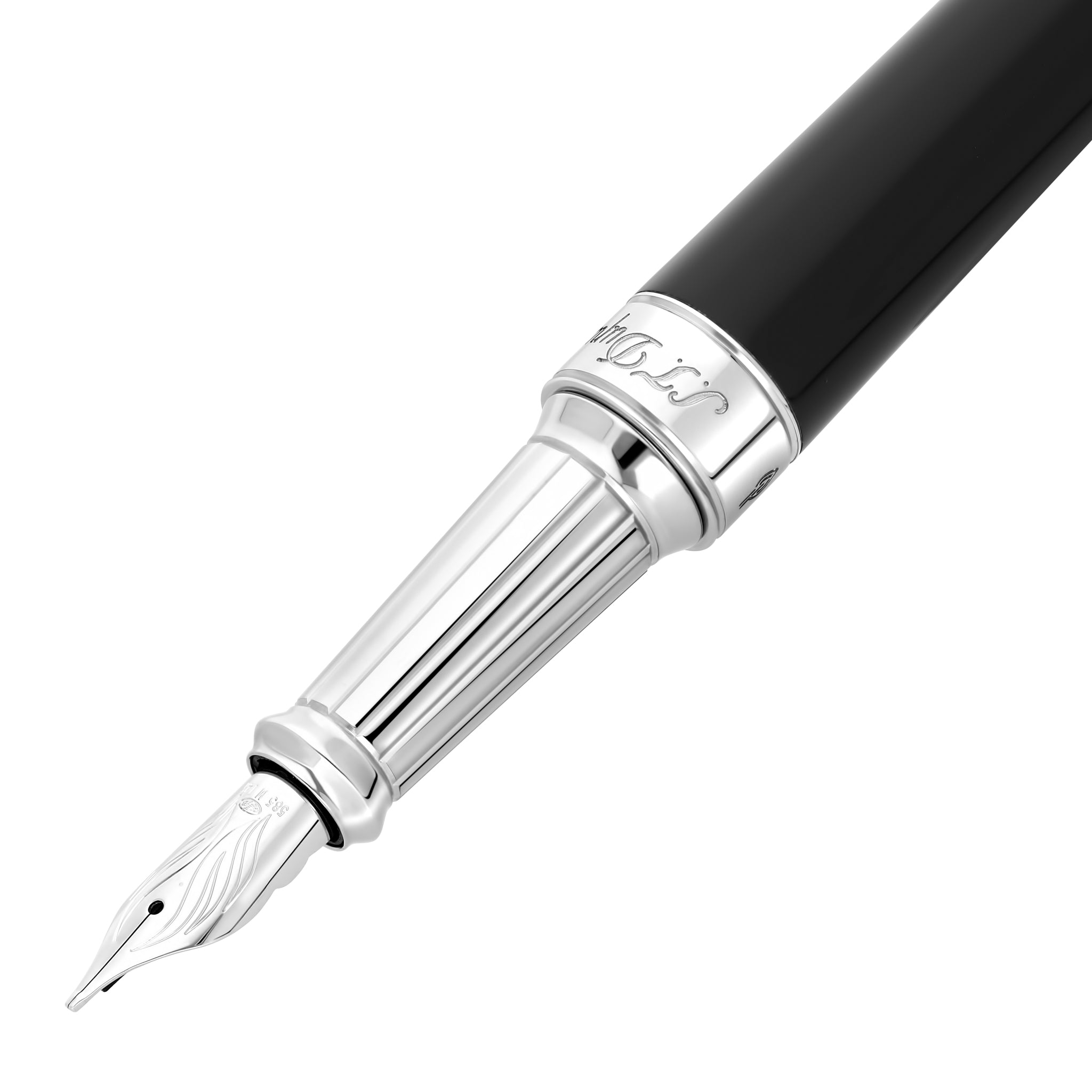 S.T. Dupont Eternity XL Fountain Pen - Black Lacquer