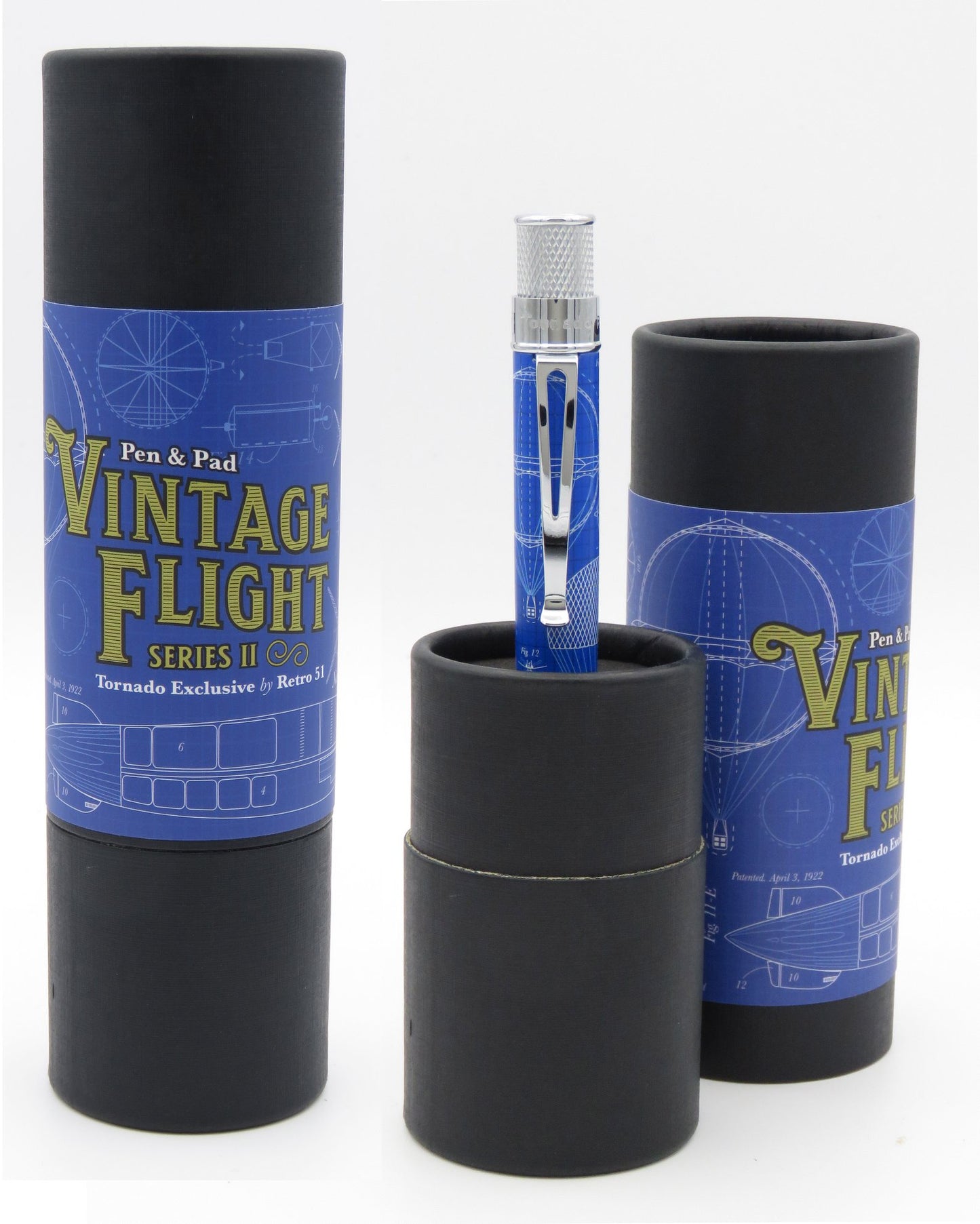 Retro 51 Collection Tornado Rollerball - Pen & Pad Vintage Flight II (Pen & Pad Exclusive)