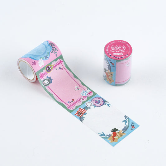 Hobonichi Yumi Kitagishi: Sticky Note Roll - White Cat’s Table Decorations