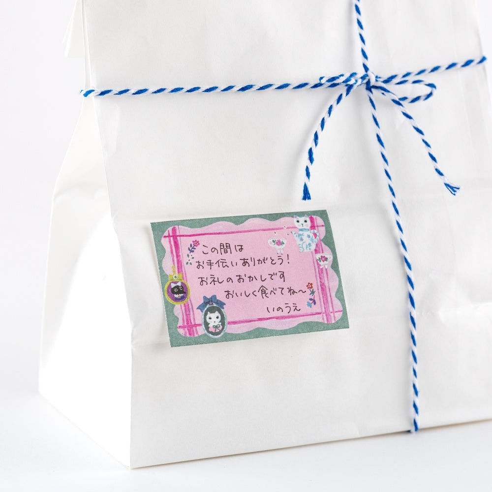 Hobonichi Sticky Note Roll - Yumi Kitagishi: White Cat's Table Decorations