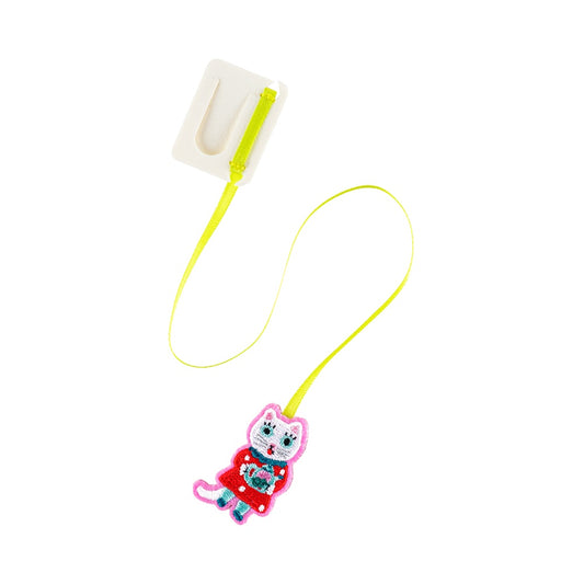 Hobonichi Embroidered Bookmark - Yumi Kitagishi: White Cat