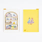 Hobonichi A6 Pencil Board - iyo okumi: Happy Tea Time - Teapot Shelf