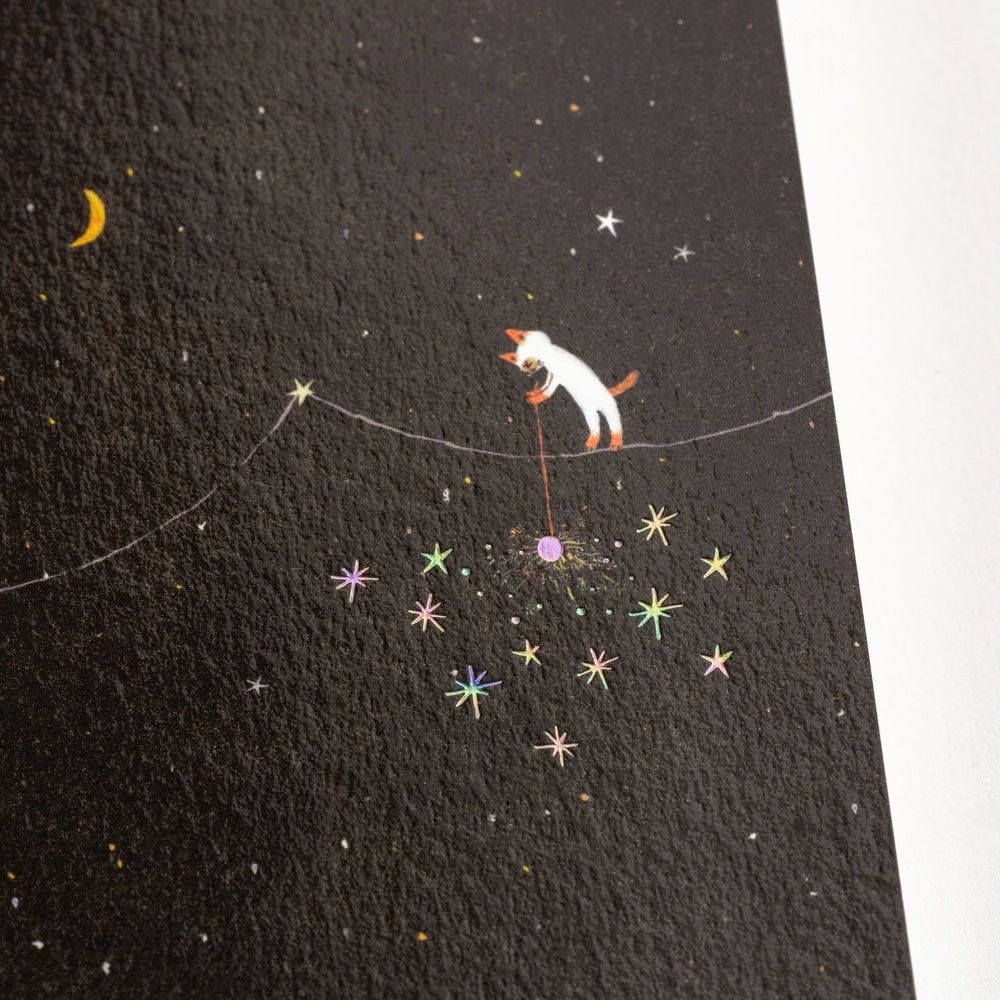 Hobonichi A5 Graph Notebook - Hiroko Kubota: Another night of falling star sparklers