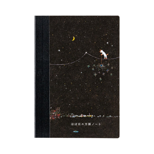 Hobonichi A6 Graph Notebook - Hiroko Kubota: Another night of falling star sparklers