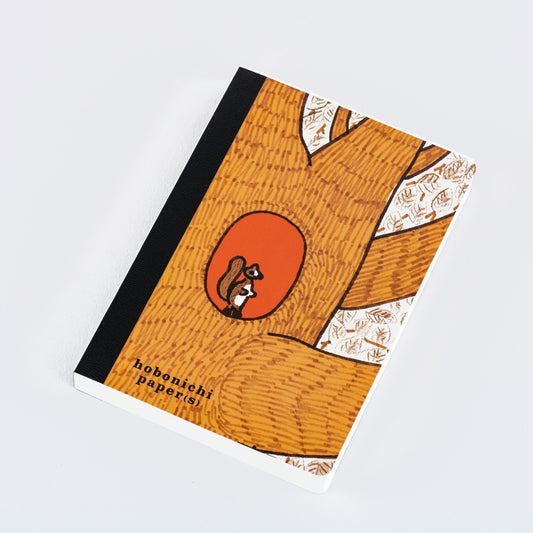 Hobonichi Paper(s) Notepad - 100%ORANGE: Squirrel Appears