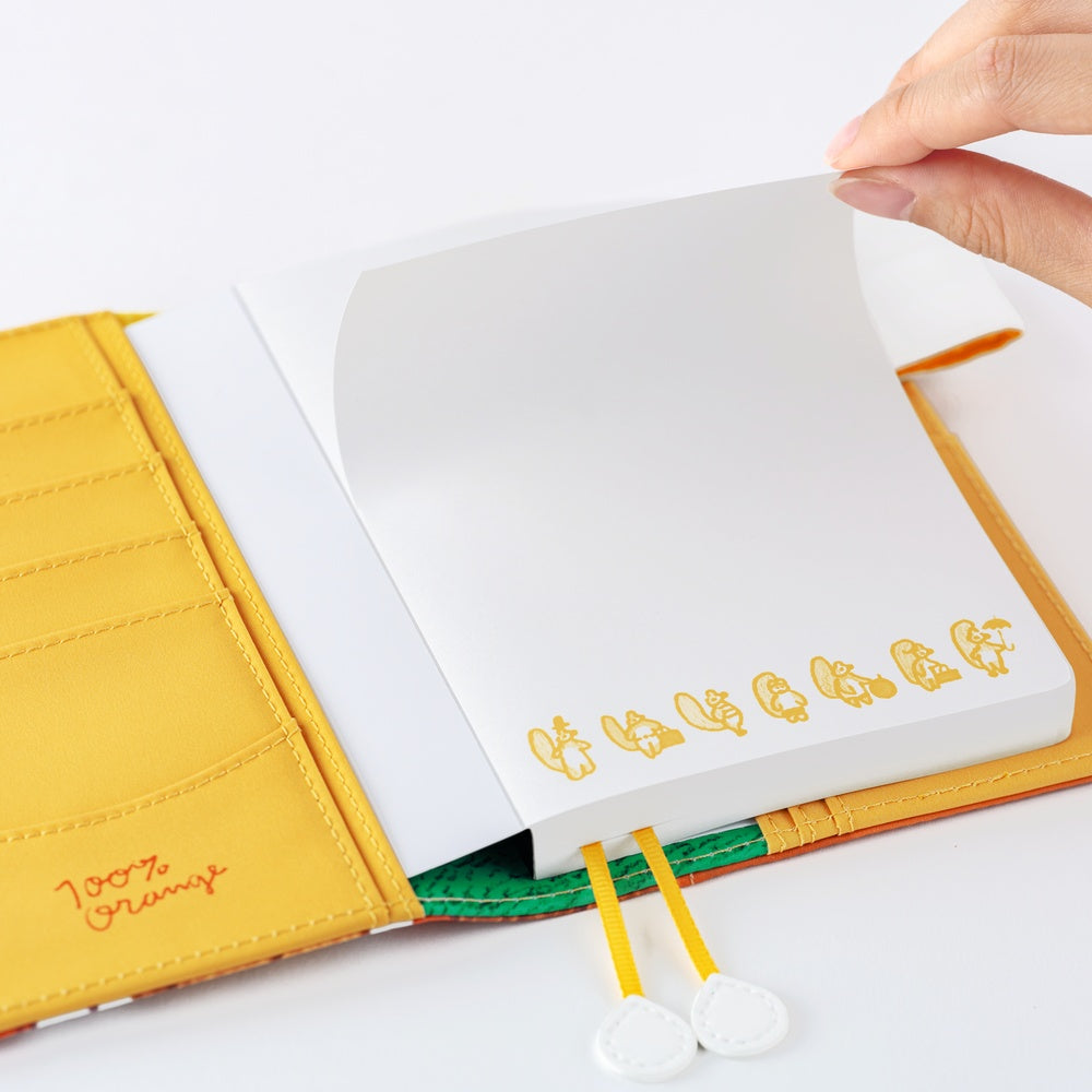 Hobonichi Paper(s) Notepad - 100%ORANGE: Squirrel Appears