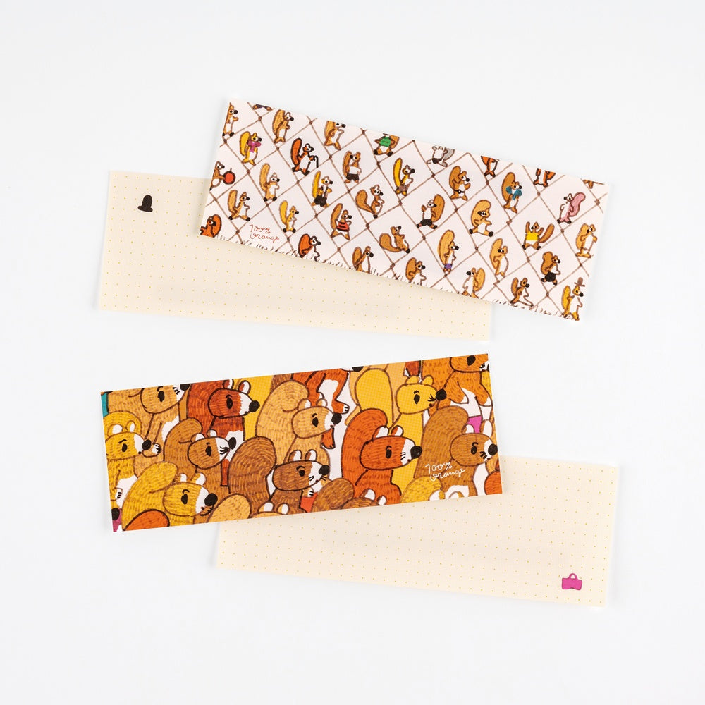 Hobonichi Letter Set - 100%ORANGE: Squirrel's Moving Day