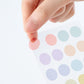 Hobonichi TSUKI no IRO Transparent Dot Stickers (15mm)