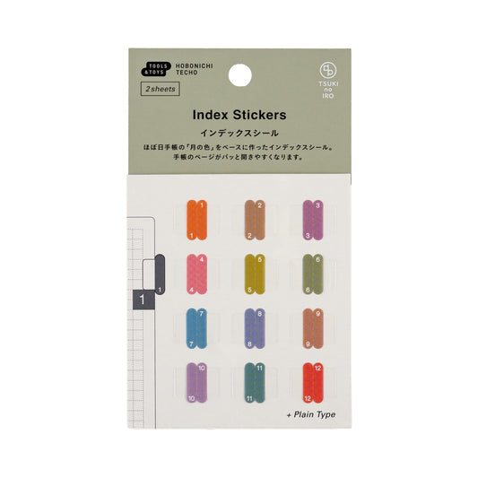 Hobonichi TSUKI no IRO Index Stickers
