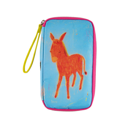 Hobonichi Small Drawer Pouch - (Ryoji Arai: I’ll listen to you anytime, says the donkey.)