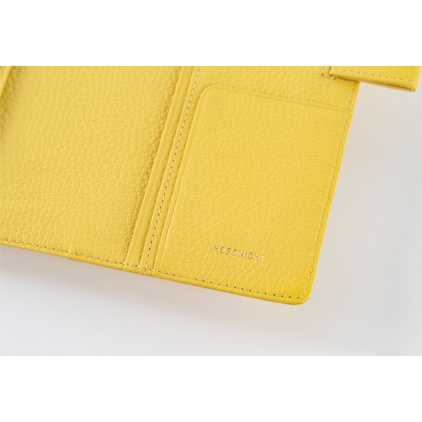 Hobonichi A6 Techo Cover Only - Leather: Brilliant Yellow