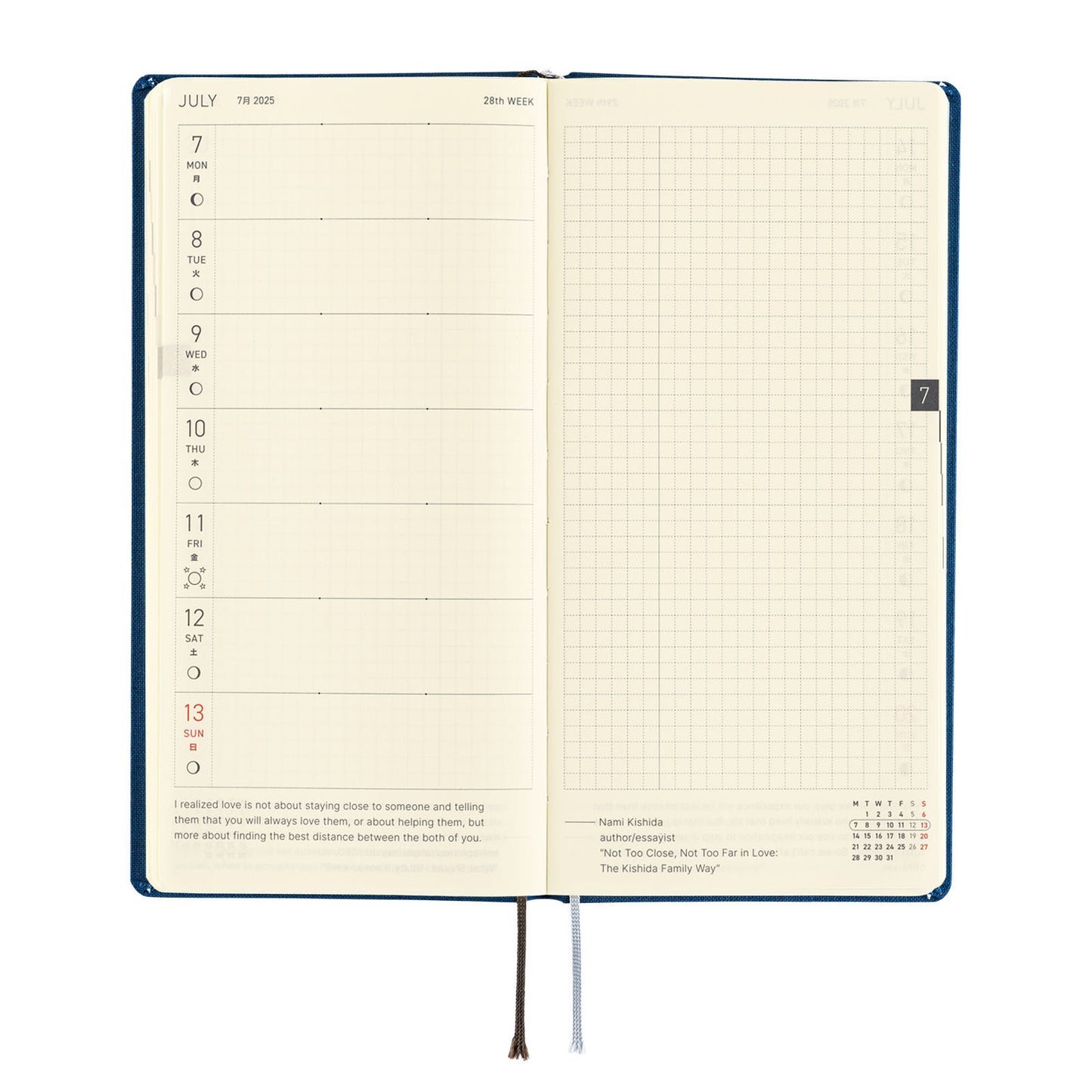 Hobonichi 2025 Weeks MEGA - Colors: Star Dust