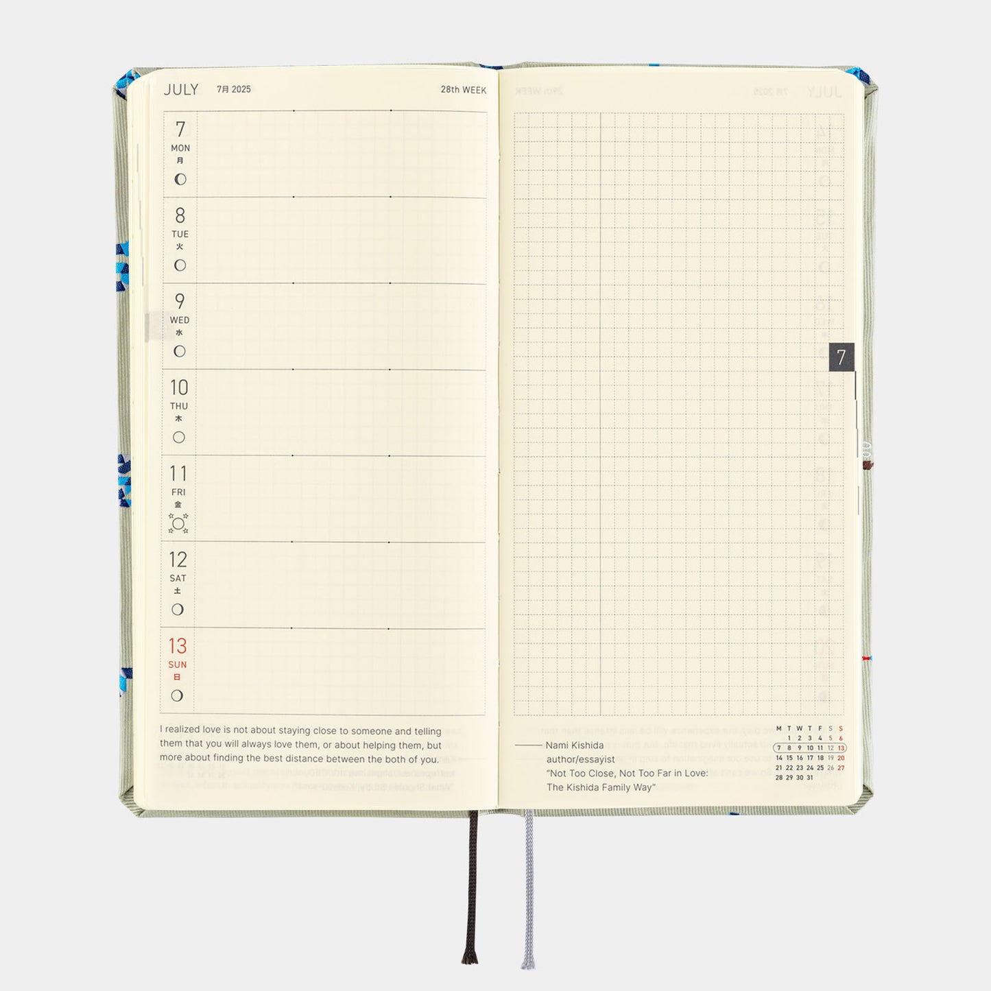 Hobonichi 2025 Weeks MEGA - Bow & Tie: Snake Toy
