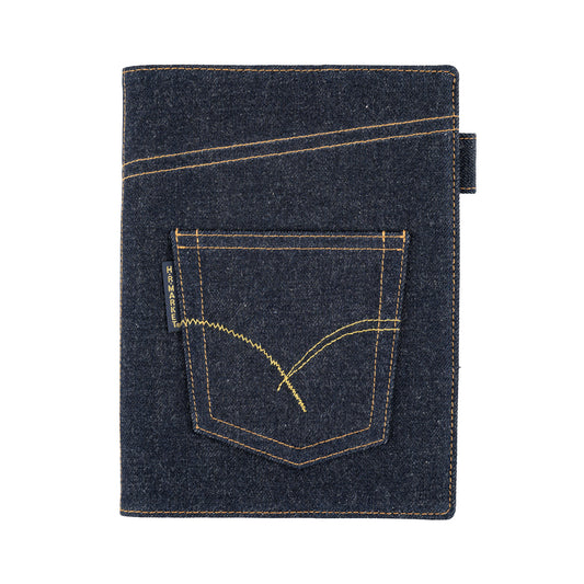 Hobonichi A5 Cousin 5-Year Cover Only - Hollywood Ranch Market: Indigo Jeans Pocket