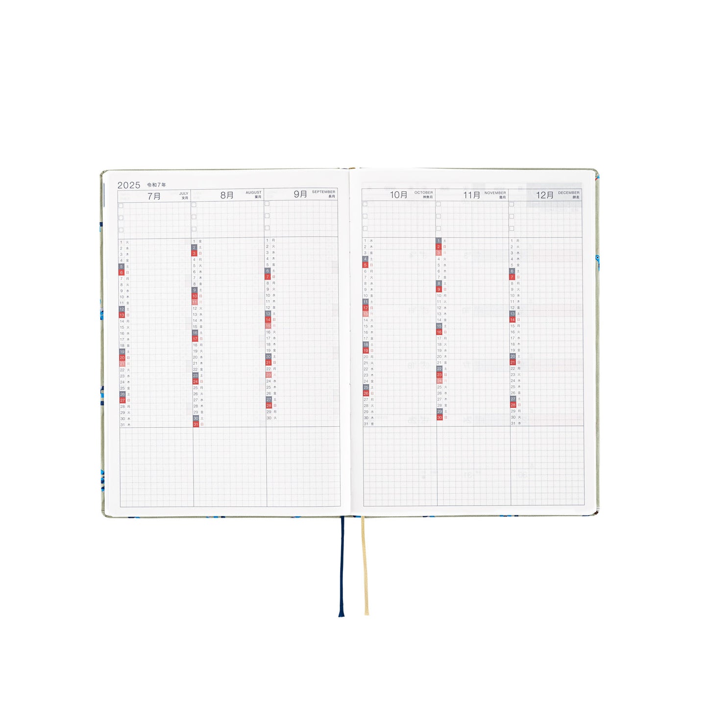 Hobonichi HON 2025 A5 Techo Hardcover Book - Bow & Tie: Snake Toy