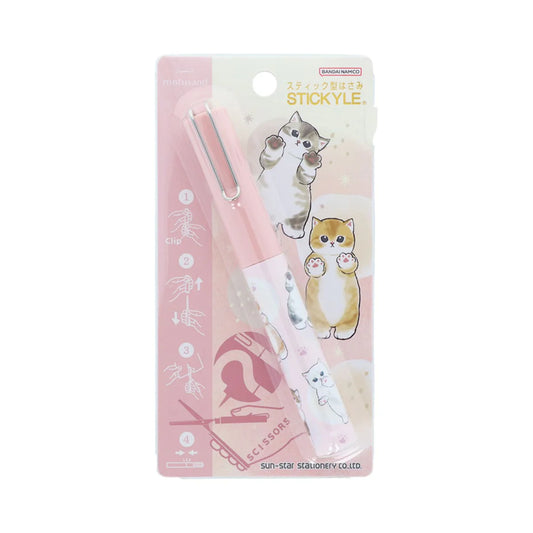 Sun-Star Mofusand Stickyle Scissors - Pink