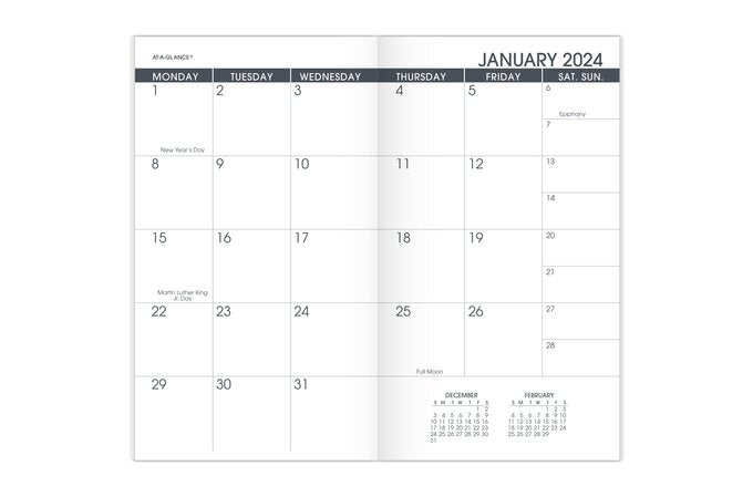 AT-A-GLANCE 2025 Monthly Planner Refill for 70-064, Pocket (3 1/2" x 6")