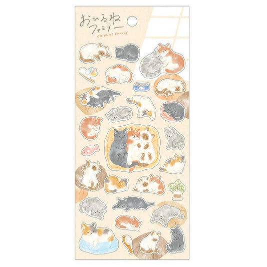Mind Wave Ohirune Family Sticker - Cat II