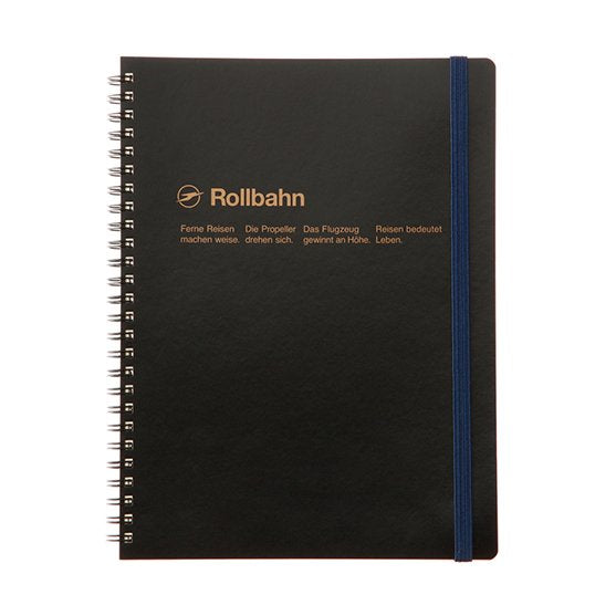 Delfonics Rollbahn Spiral Large Notebook - Black