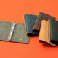 PLOTTER Mini 5 Size Pueblo 5-Ring Leather Binder - Green