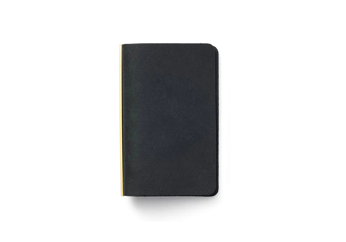 PLOTTER Mini 5 Size Pueblo 5-Ring Leather Binder - Black