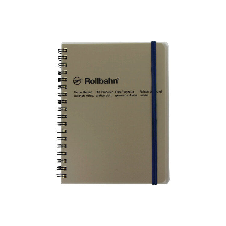 Delfonics Rollbahn CLEAR Spiral Large Notebook - Grey