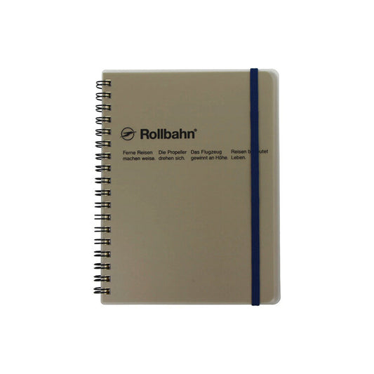 Delfonics Rollbahn CLEAR Spiral Large Notebook - Grey