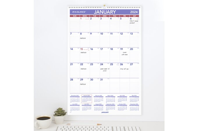 AT-A-GLANCE 2025 Dated Wall Calendar - 15" x 22"