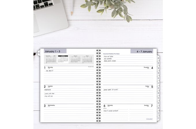 AT-A-GLANCE 2025 DayMinder Executive Weekly Monthly Refill for G545 (7" x 8 3/4")