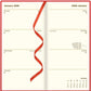 Letts of London 2026 Belgravia Slim Week to View Planner - Red (Upright)