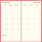 Letts of London 2026 Belgravia Slim Week to View Planner - Red (Upright)
