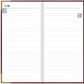 Letts of London 2026 Slim Classic Week to View Planner - Burgundy with Gold Corners (Upright)