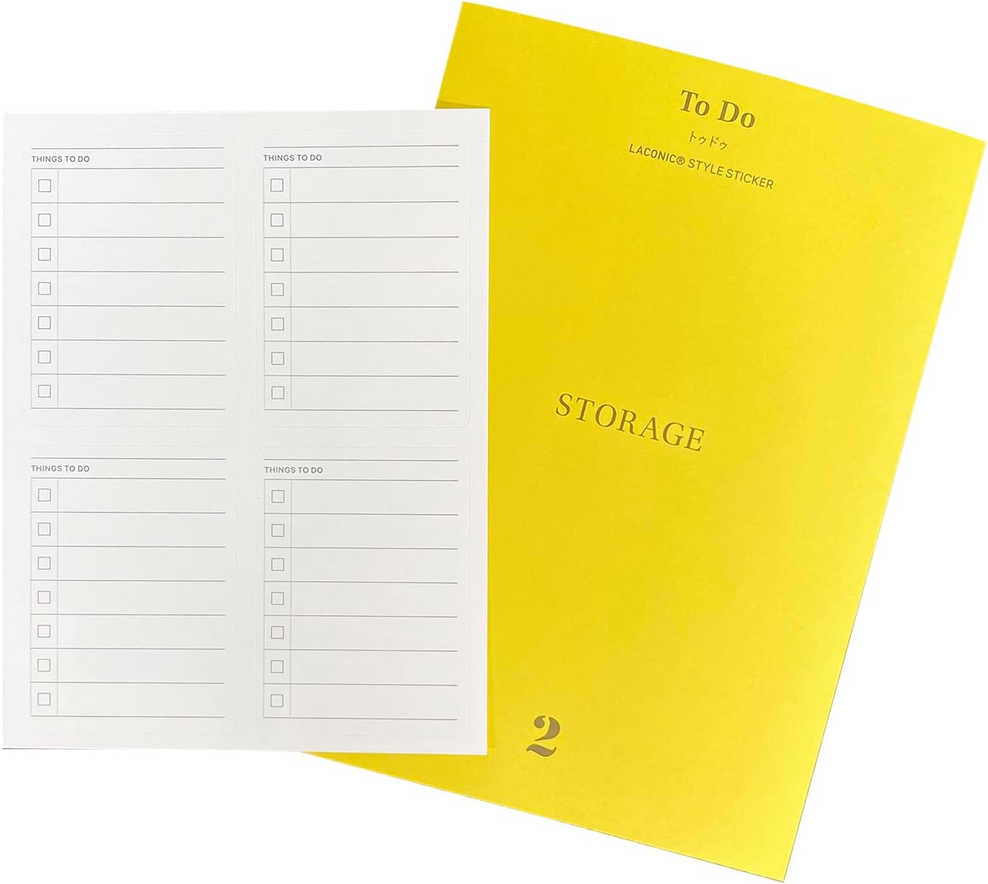 Laconic Style Notebook Sticker - To Do