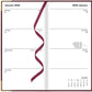 Letts of London 2026 Slim Classic Week to View Planner - Burgundy with Gold Corners (Upright)