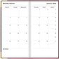 Letts of London 2026 Slim Classic Week to View Planner - Burgundy with Gold Corners (Upright)