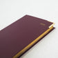 Letts of London 2026 Slim Classic Week to View Planner - Burgundy with Gold Corners (Upright)