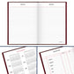AT-A-GLANCE Standard Diary 2026 Daily Reminder (5 1/2" x 8") - Red