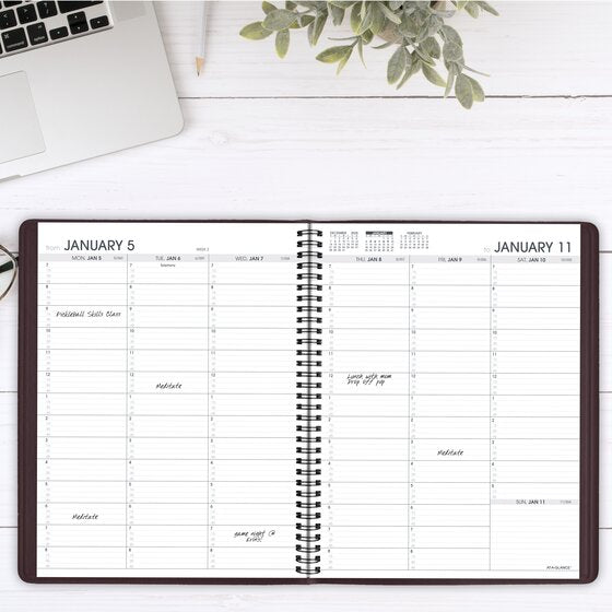 At-A-Glance 2026 Weekly Appointment Book Planner - Winestone (8 1/4" x 11")