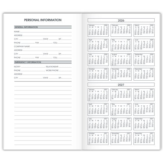 At-A-Glance 2026 Pocket Monthly Planner Refill for 70-064 (3 1/2" x 6")