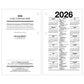 At-A-Glance 2026 Daily Loose-Leaf Desk Calendar Refill (6" x 4")