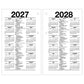 At-A-Glance 2026 Daily Loose-Leaf Desk Calendar Refill (6" x 4")