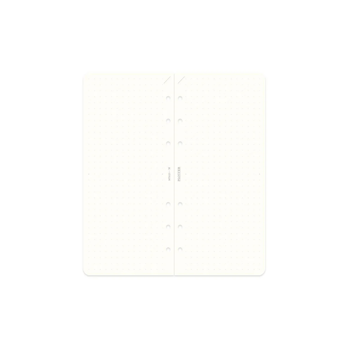 PLOTTER Refill Memo Pad 5mm Dot Grid (80 Sheets) - Narrow Size