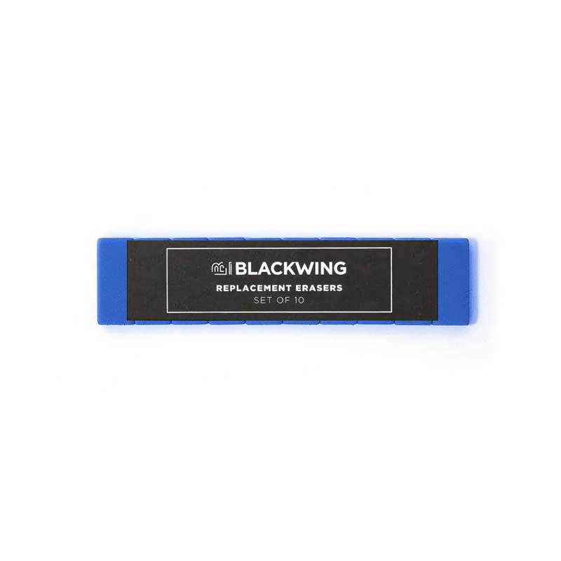 Blackwing Replacement Erasers - Bright Blue (10 ea)