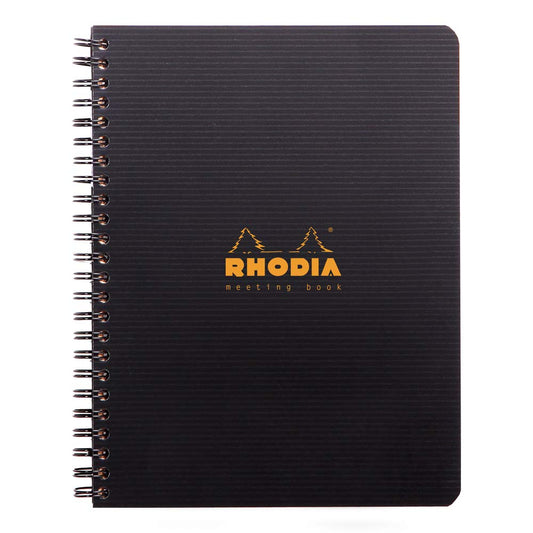 Rhodia Meeting Book (A5) - Black Ribbed