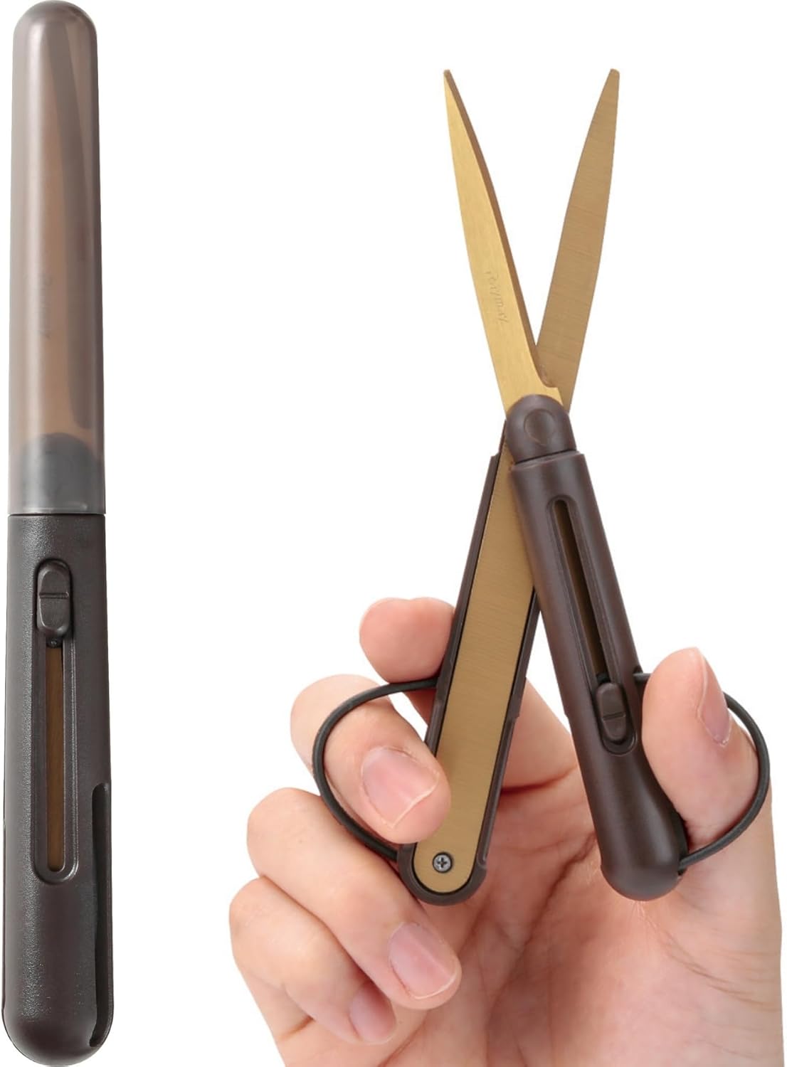 Raymay Pencut Premium Compact Scissors - Titanium Coating