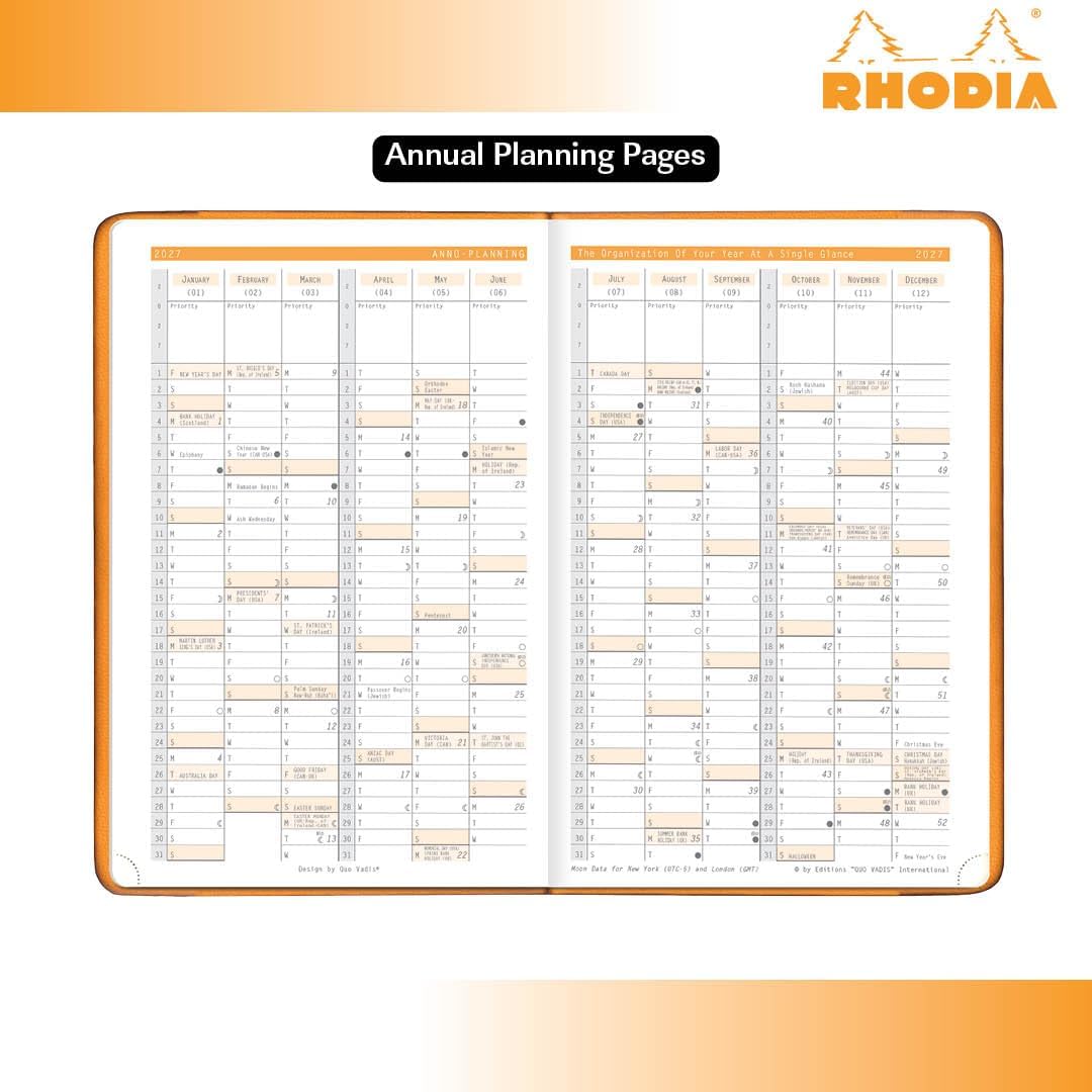 Rhodia 2026 Webplanner Weekly Planner - Midnight