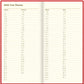 Letts of London 2026 Belgravia Slim Week to View Planner - Red (Upright)