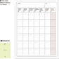 Laconic Style Notebook Sticker - Monthly